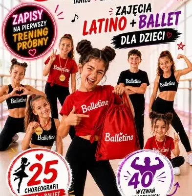 Balletino w Lidzbarku: ruszają zapisy na zajęcia latino i ballet dla dzieci i dorosłych
