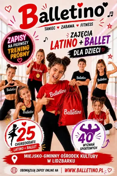 Balletino w Lidzbarku: ruszają zapisy na zajęcia latino i ballet dla dzieci i dorosłych