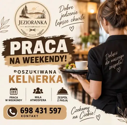 Restauracja Jezioranka szuka kelnerki na weekendy