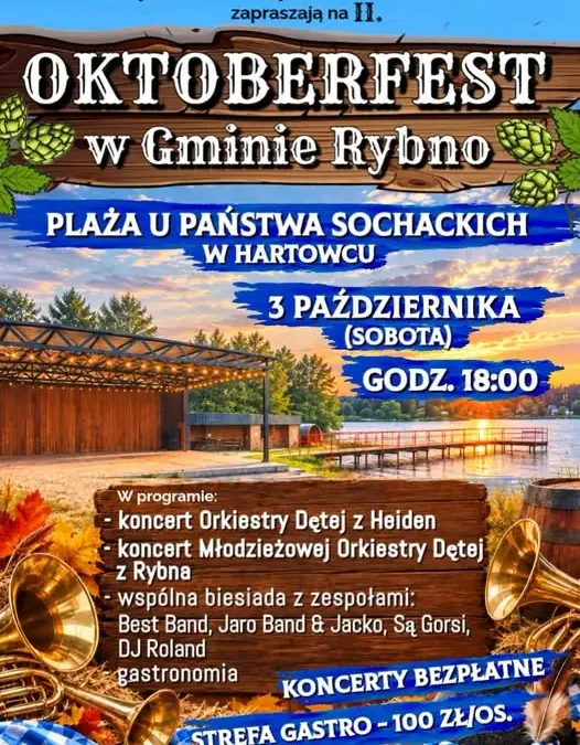 II Oktoberfest w Gminie Rybno – bawarska zabawa nad jeziorem