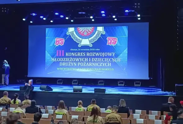 Młodzieżowe Drużyny Pożarnicze z gminy Lidzbark nagrodzone na III Kongresie Rozwojowym w Olsztynie