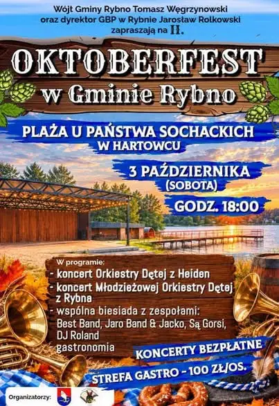II Oktoberfest w Gminie Rybno – dziś na plaży w Hartowcu!