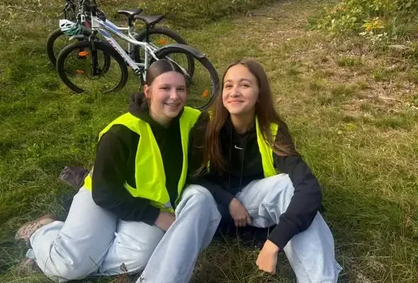40 wolontariuszy ze szkoły pomagało w zabezpieczeniu trasy WELTRACK MTB – Maraton Lidzbark