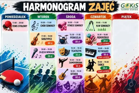 Iłowo-Osada stawia na aktywność seniorów. Nowy harmonogram zajęć w GOKiS