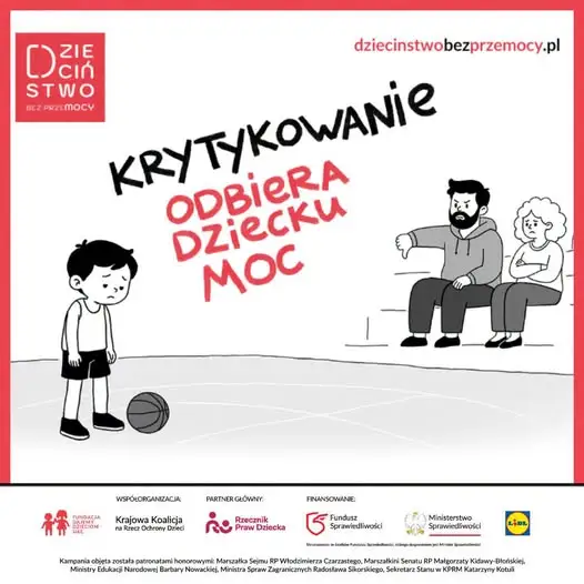 Krytyka odbiera dziecku moc. Kampania „Dzieciństwo bez przemocy”
