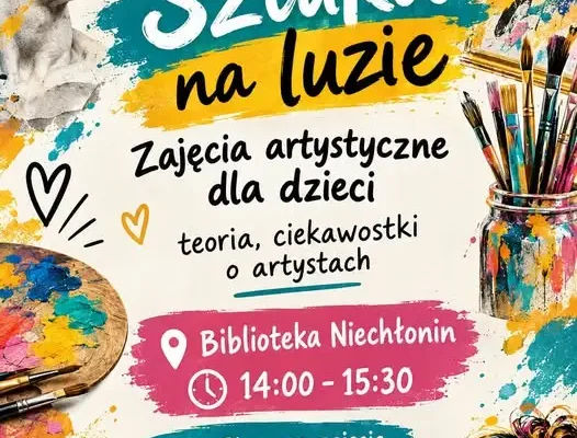 Ruszają zapisy na nowy sezon „Sztuki na luzie” w bibliotece w Niechłoninie