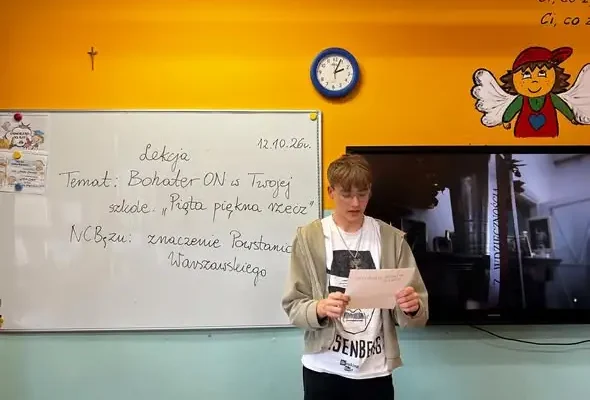 Lekcje o Powstaniu Warszawskim w SP1 Lidzbark – BohaterON 2026
