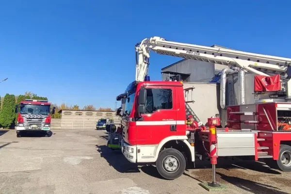 Pożar sadzy w Lidzbarku – interwencja straży pożarnej