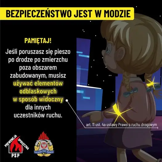 Odblaski po zmroku – obowiązek, który ratuje życie