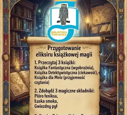 Klub Magii Książek: biblioteka szkolna zaprasza do czytelniczej zabawy