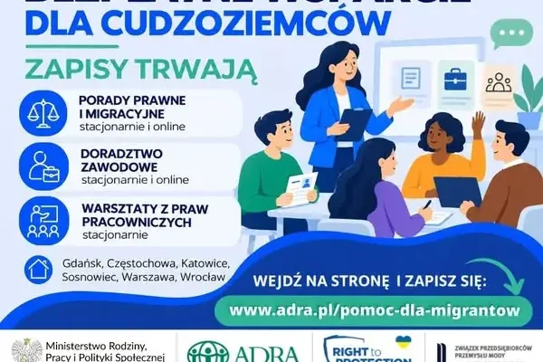 Bezpłatne konsultacje i warsztaty dla cudzoziemców w całej Polsce