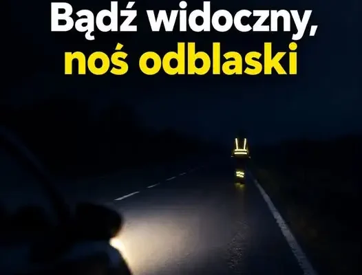 Mandat 100 zł i odwiezienie do domu – policja przypomina o odblaskach
