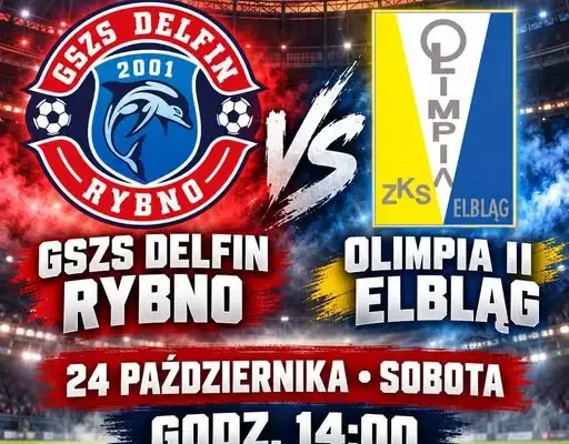 Delfin Rybno zagra z Olimpią II Elbląg w 13. kolejce ligi okręgowej