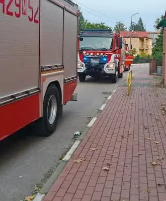 Pożar nieruchomości przy ul. Zamkowej w Lidzbarku – interweniowały służby