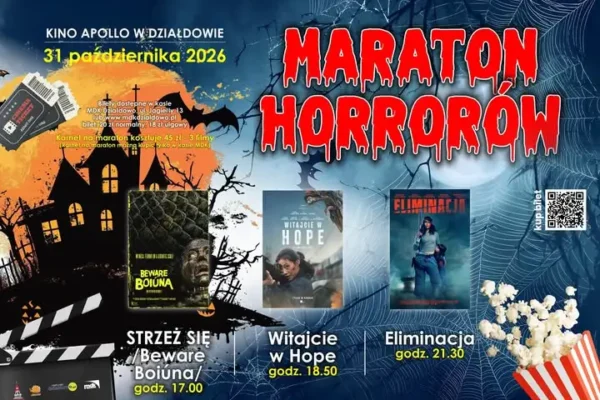 Maraton Horrorów w Kinie Apollo w Działdowie na halloweenowy wieczór