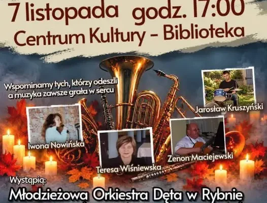 Rybno: Muzyczne Zaduszki z kiermaszem ciast i zbiórką dla rodziny zmarłej Dominiki