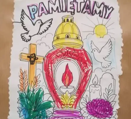 Świetliczaki uczciły pamięć o zmarłych – wyjątkowa galeria prac plastycznych