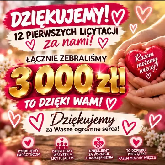 3 000 zł dla rodziny śp. Dominiki – lokalna społeczność pokazała wielkie serce