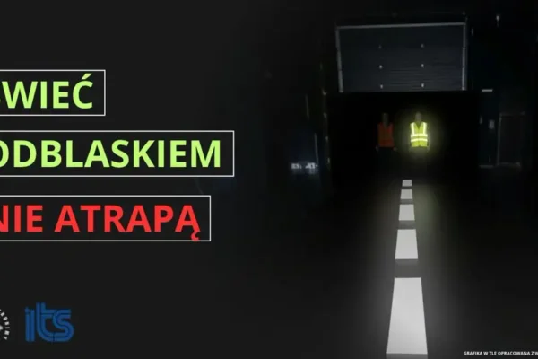 Policja apeluje: noś prawdziwe odblaski, nie atrapy